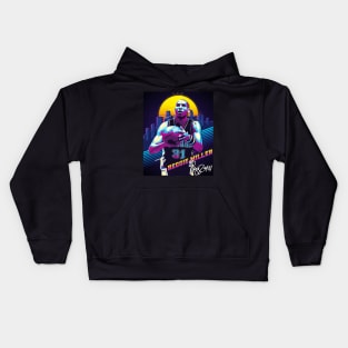 Reggie Miller Choke Sign Basketball Legend Signature Vintage Retro 80s 90s Bootleg Rap Style Kids Hoodie